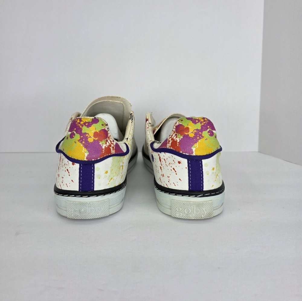 Goby Sneaker GSS117 Colorful Butterfly Graffiti Print Women's Casual EU 41 US 10 - Picture 8 of 14